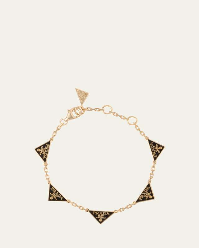 Triangle Enamel Station Bracelet